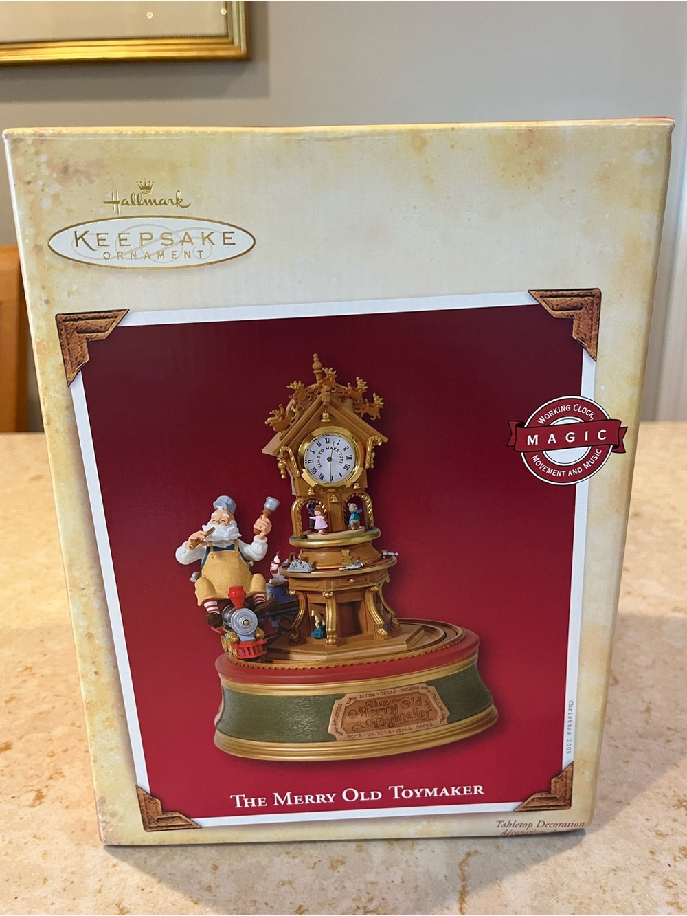 Hallmark Keepsake Ornament Merry Old Toymaker Working Clock Music